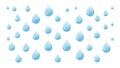 Abstract Blue Raindrop Rows Seamless Pattern, vector design Generative AI Royalty Free Stock Photo