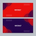 Abstract blue and red background texture illustration with white dots for banner, social media template, poster and flyer template Royalty Free Stock Photo