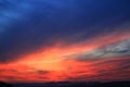 Abstract blue and red sky sunlight is beautiful nature sky Royalty Free Stock Photo