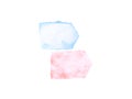 Abstract blue-red watercolors, arrows shape brush stroked painting on white paper background. Royalty Free Stock Photo