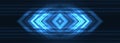 Abstract blue rhomb and arrows high-speed movement futuristic technology background concept Royalty Free Stock Photo