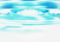 Abstract blue ripples and white background