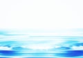 Abstract blue ripples and white background