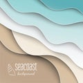 Abstract blue sea and beach summer background Royalty Free Stock Photo