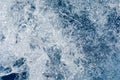 Abstract blue sea water with white waves. Blue sea texture with waves and foam. Mediterranean sea Royalty Free Stock Photo