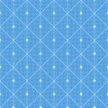 Abstract blue seamless pattern from rectangles. Vector geometric design, modern art graphic. Tile grid for cover Royalty Free Stock Photo