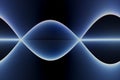 Abstract blue sinewaves Royalty Free Stock Photo