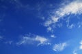 Abstract Blue Sky background.The sky was bright, with clouds moving beautifully