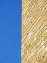 Abstract blue sky brick wall Royalty Free Stock Photo