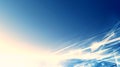 Abstract Blue Sky with Radiant Light Streaks and Geometric Network Royalty Free Stock Photo