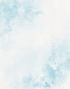 Abstract Blue sky watercolor painting splash on paper background for design Royalty Free Stock Photo
