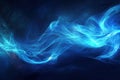 Abstract blue smoke energy digital wave motion background Royalty Free Stock Photo