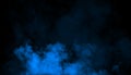 Abstract blue smoke mist fog on a black background. Texture background for graphic and web Royalty Free Stock Photo