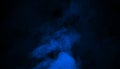 Abstract blue smoke mist fog on a black background. Texture background for graphic and web Royalty Free Stock Photo