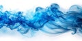 Abstract Blue Smoke Wave Composition Royalty Free Stock Photo