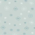 Abstract  Blue Snowflakes Background, christmas snowfall vector illustration Royalty Free Stock Photo