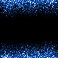Abstract blue sparkle glitter background. Royalty Free Stock Photo