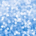 Abstract blue sparkles defocused background