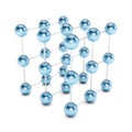 Abstract blue spheres Royalty Free Stock Photo