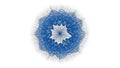 Abstract blue spirograph design on white background pattern geom Royalty Free Stock Photo