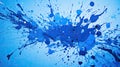 abstract blue splatter