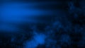 Abstract blue spotlight with smoke mist fog on a black background. Texture background for graphic web design Royalty Free Stock Photo