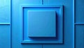Abstract Blue Square Geometric Pattern with Textured Background and Soft Lighting Royalty Free Stock Photo