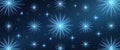 Abstract blue starburst background with glowing light effects and dark space Royalty Free Stock Photo