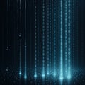 Digital Binary Code Rain Royalty Free Stock Photo