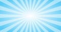 Abstract Blue Sun rays vector background. Summer sunny 4K design Royalty Free Stock Photo