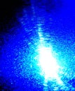 Abstract blue supernova explosion effect