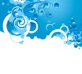 Abstract blue swirl Royalty Free Stock Photo