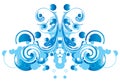 Abstract blue swirl Royalty Free Stock Photo