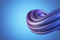 Abstract blue swirl on light background with mock up place for your advertisement. Flow liquid lines design. Royalty Free Stock Photo