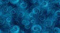 Abstract Blue Swirl Smoke Pattern. Digital Background Texture Royalty Free Stock Photo