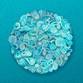 Abstract blue swirls background. Royalty Free Stock Photo