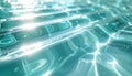Abstract Blue And Teal Water Surface With Bright Sunlight Reflections And Ripples Royalty Free Stock Photo