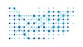 Abstract Blue Tech Grid Dots Pattern Background, vector design Generative AI Royalty Free Stock Photo