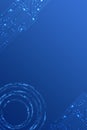 Abstract blue technology background with circuit board patterns and glowing elements for tech presentations web design and digital Royalty Free Stock Photo