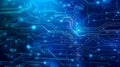 Abstract blue technology glowing image background
