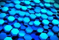 Abstract blue technology hexagonal background Royalty Free Stock Photo