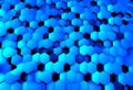 Abstract blue technology hexagonal background Royalty Free Stock Photo