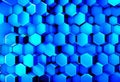 Abstract blue technology hexagonal background Royalty Free Stock Photo