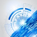 Abstract blue technology new future concept background-4 Royalty Free Stock Photo