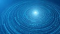 Abstract Blue Technology Vortex Background Royalty Free Stock Photo