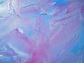 Abstract Blue Textures Purple on Canvas. The texture background is painted with oil and acrylic paints. Royalty Free Stock Photo