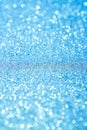 Blue trendy backdrop. Sparkling background made of lights. Festive blurred backdrop Royalty Free Stock Photo