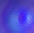 Abstract Blue Triangle Geometrical Background, Vector Illustration