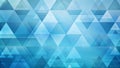 Abstract Blue Triangle Mosaic Geometric Composition Royalty Free Stock Photo