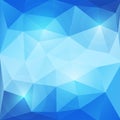 Abstract blue triangles background